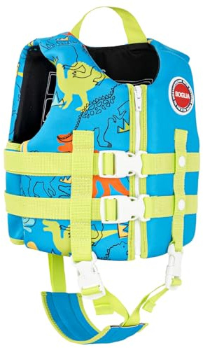 Boglia Chaleco de natación para niños Chaqueta Flotante para niños pequeños para bebés, Flotador para Piscina con Correa de Seguridad Ajustable, flotadores para Edades de 1 a 9 años / 22 a 50 Libras …