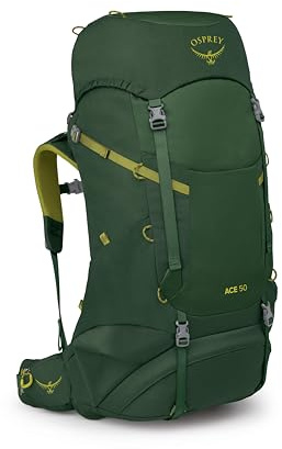 Osprey Ace Kinder Rucksack, 50L, Matcha Green, O/S