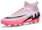Fussballschuhe Herren Professionelle Fussballschuhe Unisex Outdoor Kinder hohe Bande für Kunstrasen geeignet AG Wettkampf- Trainingsschuhe,Rosa AG 41