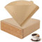 200 Pcs Unbleached Cone Filter Papers - Compatible with Pour-Over Brewers & Coffee Dripper