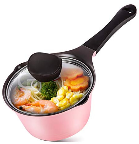 Nonstick Milk PanMjölkpanna,kokgrytor,keramisk kastrull med anti-spill lock Säker nonstick mjölkpanna för kök Induktionskokkärl