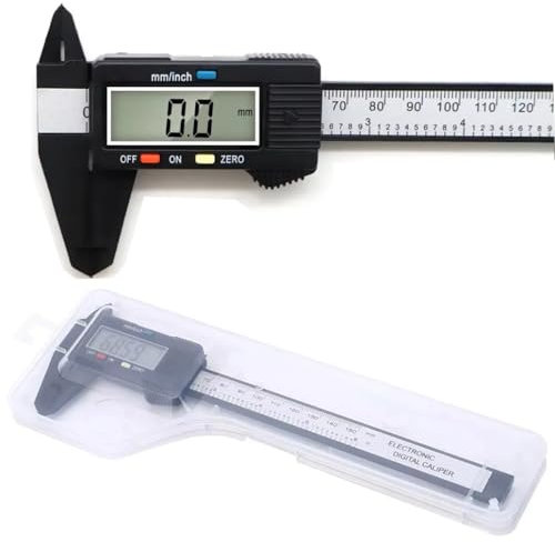 Digital Vernier Caliper,150mm 6 Inch Electronic Micrometer Caliper With Large Lcd Screen,Inch/Metric Conversion,24cm Ruler,Precision Depth Gauge Measuring Tool for DIY,Household,Jewelry,Woodworking
