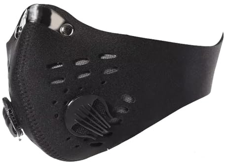 Relief Care Sportmaske, Staubmaske, Feinstaubmaske mit Aktivkohlefilter für Motorrad Radsport, Anti Pollenallergie Atemmaske waschbar Fahrradmaske alle Outdoor-Aktivitäten