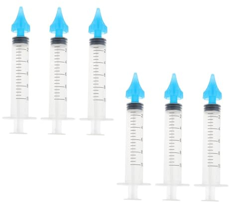 Generico 6 Pezzi Di Pulitore Per Le Orecchie Telecamera Per La Pulizia Delle Orecchie Kit Per La Rimozione Del Cerume Kit Per L'Irrigazione Delle Orecchie Strumenti Per La