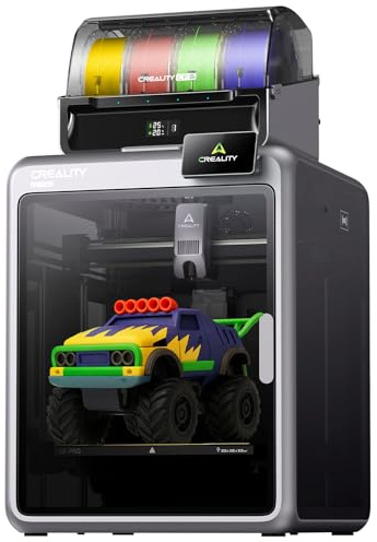Creality K2 Pro Combo (A) Impresora 3D, impresora 3D multicolor con CFS, impresión de alta velocidad de 600 mm/s, cámara dual AI, completamente ensamblada y nivelación automática, volumen de impresión