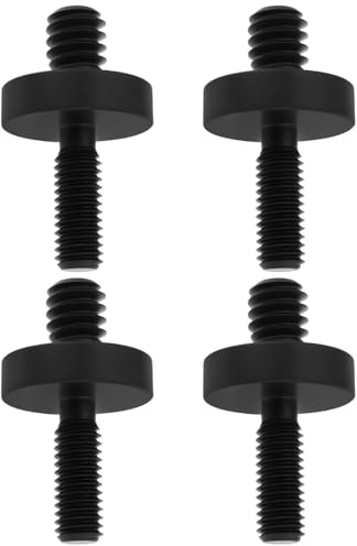 Be In Your Mind 4 Tornillos Adaptadores de Rosca de 1/4 A M5 (Ø15 X L 26 Mm) Aptos para Trípodes de Fotografía Y Accesorios de Cámara Color Negro.