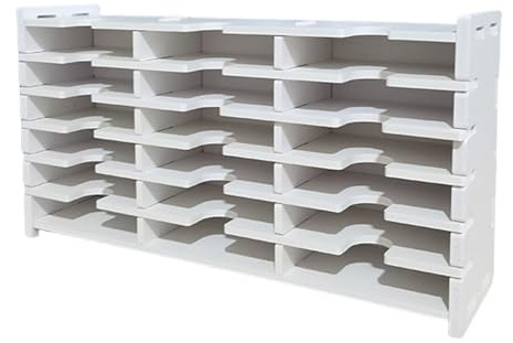 Kelisdi 18/36/51/6Kelisdi Grilles Organisateurs de tampons à fixer au mur Support de rangement pour tampon encreur et espaces de travail