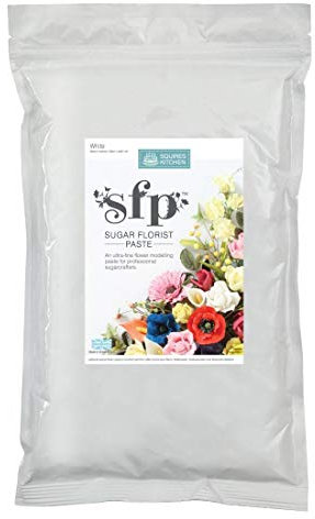 Squires Kitchen Sugar Florist Paste - White 1kg - Bulk Pack
