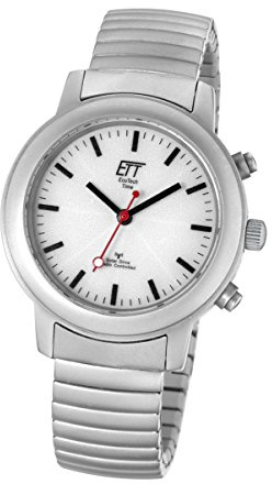 ETT Eco Tech Time Funk Solar Damen Uhr Analog mit Edelstahl Armband ELS-11188-11M