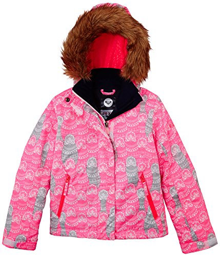 Roxy Snowboard Jacke Jet Ski Girl Jacket - Chaqueta de esquí para Mujer, Color Rosa, Talla DE: 14