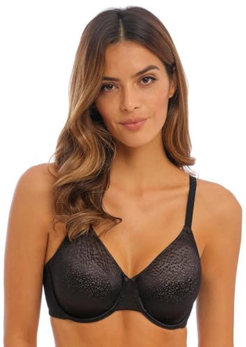 Wacoal Women's Back Appeal Unlined Full Coverage Underwire Bra, 855303, Black, 34F