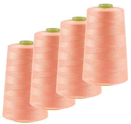 4 x 4572m Overlock-Garn Overlock-Nähgarn Oeko-Tex Polyestergarn Farbe 501 bis 540