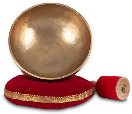 XDrum Omshanti Klangschale 25 cm Komplett Set, Handgemacht in Indien