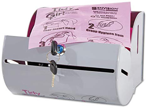 Tidy Girl - TGUDPV2 - Tidy Girl Plastic Feminine Hygiene Disposal Bag Dispenser, Gray (STOTGUDPV2)