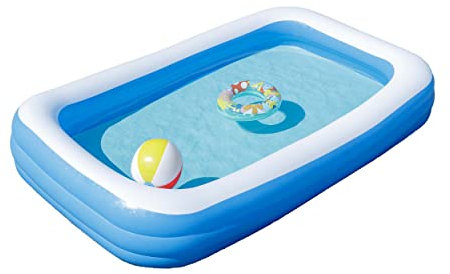 Baroni Home Piscina Gonfiabile da Giardino, Piscina Fuori Terra Rettangolare per adulti e bambini, da esterno - 260x160x60 cm
