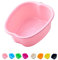 AXLOFO® Cubo para remojar pies, bañera de pies de plástico Resistente, bañera para pediluvio, Masaje, desintoxicante, 8 Colores (bañera-Pink)