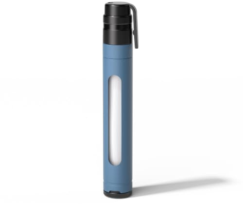 Joypur Wasserfilter Outdoor Survival mit Sichtfenster - Persönlicher Wasserfilter mit 3000 L Filterkapazität Trinkwasserfilter Outdoor Camping Wasserfilter Trinkwasser für Notfall usw. (Blau)
