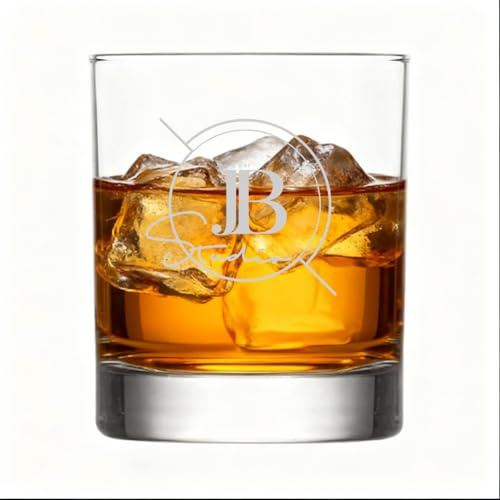 ukgiftstoreonline Personalised Whisky Glass with Custom Engraved Logo