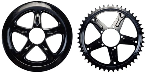 Alide Electric Bicycle Chainrings, Chain Ring Chainring 46T for BBS01B BBS02B Mid-motor Kit, E-bike Spare Parts