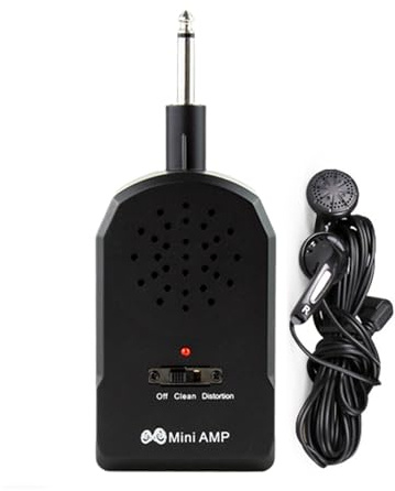 Liten gitarrförstärkare - trådlös bärbar förstärkare, kompakt kraftfullt klart ljud, flera inbyggda effekter med exakt enkel justering | perfekt för övning i, skolprestationen, nybörjarmusik