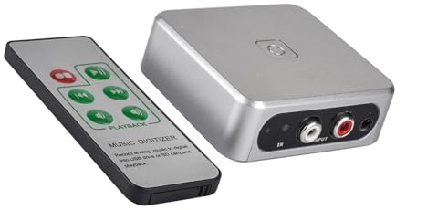 ZWWAAZHF Registratore di schede di acquisizione del suono Analogico Digitalizzatore di musica Lettore VCD a scheda USB Disco MP3 con telecomando Telecomando Music Digitizer