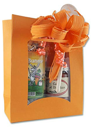 Bull & Bear Pasta bunte Osterhasen-Nudeln Pasta Bunny 250 g, Motivnudeln aus Hartweizengrieß, handgefertigt, im Set mit Sugo al Basilico und Holzlöffel, Geschenk zu Ostern