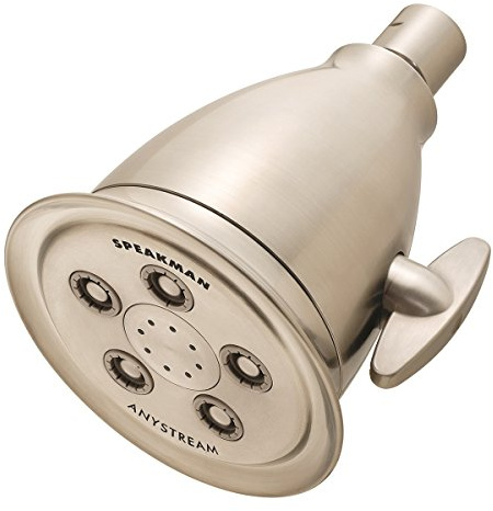 Speakman, Brushed Nickel S-2005-HB-BN Hotel Anystream High Pressure Shower Head-2.5 GPM Adjustable Replacement Bathroom Showerhead