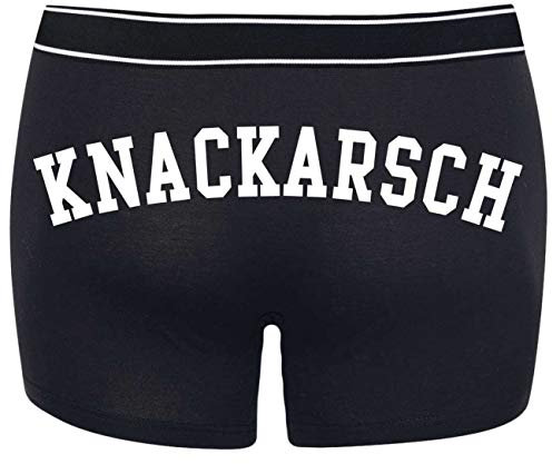 Spaß Kostet Männer Boxershort mit Spruch Knackarsch Größe S bix 5XL