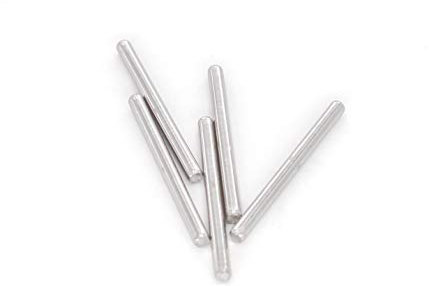 eivvia 15pcs 4mm x 50mm 304 Stainless Steel Cylinder Slightly, Dowel Pin，Wood Bunk Bed Dowel ，Pins Shelf Pegs.