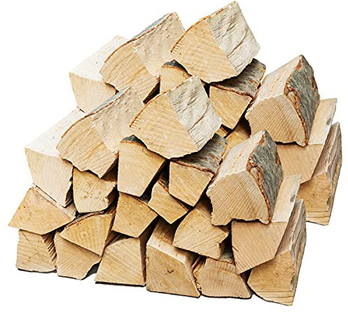 Leña Madera Selección 5-500 kg Para estufa y Chimenea Brasero Parrilla Cesta de Fuego Troncos de Madera de Haya 25 cm Flameup, Cantidad:40 kg