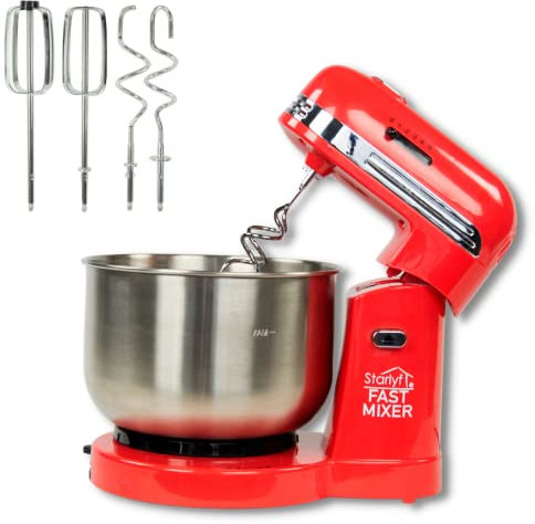 STARLYF Fast Mixer/Robot da Cucina/Macchina Impastatrice Professionale con Miscelatore Elettrico / 5 velocità/Silenzioso
