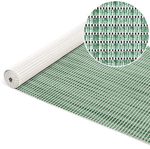 ANRO Badematte Weichschaummatte Bad- und Duschvorleger Antirutsch Badläufer Falscher Uni Grün 100x65cm