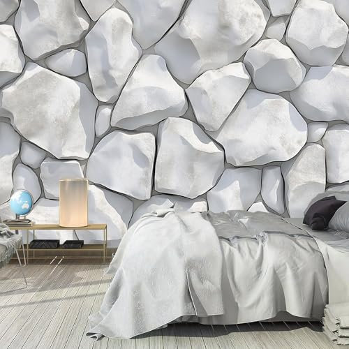 Papel tapiz fotográfico Mural Autoadhesivo 200x140cm | Decoración De Pared Sala Cuarto | Piedra 3D - Roca 3D
