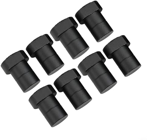 Gdfnmogo 8pcs Aluminium Alloy Woodworking Bench Dogs Clamp Set for MFT Workbench, 19mm 20mm Dog Hole Stops for Positioning, Planing, Routing, Cutting and(20mm)