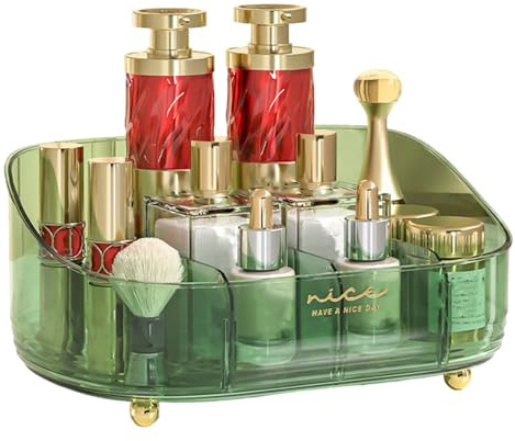 Organizer per trucchi – Scatola per cosmetici staccabile a 4 scomparti, organizer per rossetti, per bagno, camera da, bancone, scrivania, dormitorio, tavolo, esposizione della pelle
