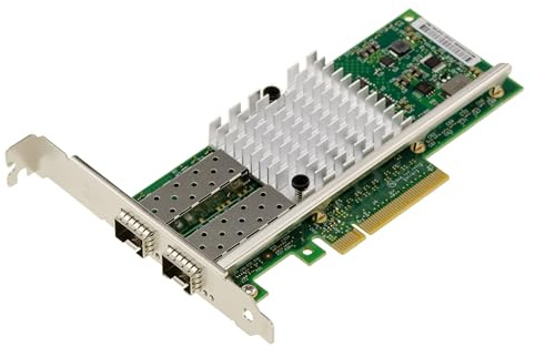 KALEA-INFORMATIQUE Scheda controller di rete 10GbE PCIe x8 Intel 82599ES 2 porte SFP+ (SR/LR/DAC) con supporto virtualizzazione Intel VT-c, IPsec/LinkSec