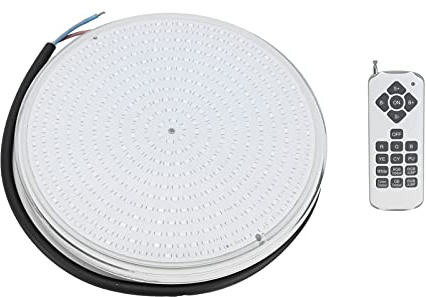 RASTKY Luminaria LED RGB Colorida para Piscina para Lámpara PAR56, Reemplazo de Lámpara Sumergible Subacuática IP68 Impermeable con Control Remoto para Piscina de Hotel, Material ABS
