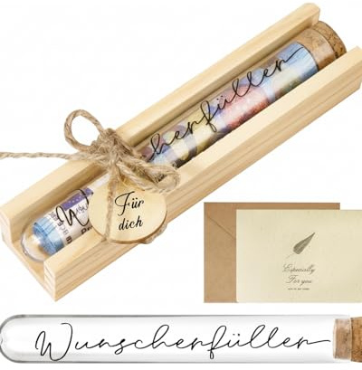 GONZTEL 1 Set Caja Regalo Dinero Boda de Madera para Novios, con Tarjeta y Sobre, Regalo Original y Elegante para Momentos Inolvidables