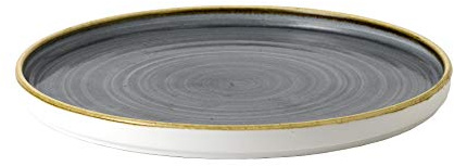 Kadida Churchill Stonecast -Walled Chefs Plate, Durchmesser: Ø 26cm, Farbe wählbar (Bluebbery)