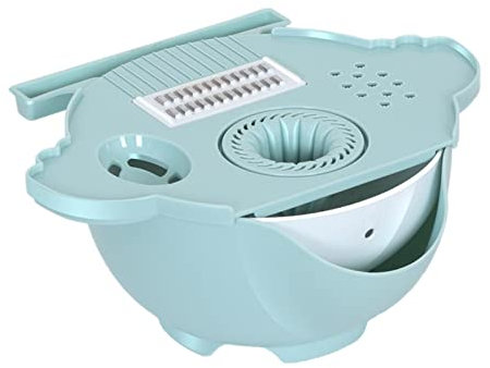 Cutter végétale multi-fonctionnel | 9 en 1 Vegetable Chopper With Drain Basket | Manual Slicer Fruit Cutter Mandoline Choppers Veggie Fruit Shredder Adawd