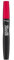 Rimmel London Provocalips Lippenstift, langanhaltende Formel, 2 Schritte, für volle Farbe und Vinyl, Farbton 500 Kiss The Town Red, 2.3 ml