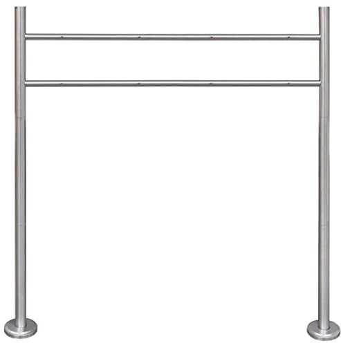 INLIFE Soporte de acero inoxidable para buzón doble, 2,91 kg, 50355