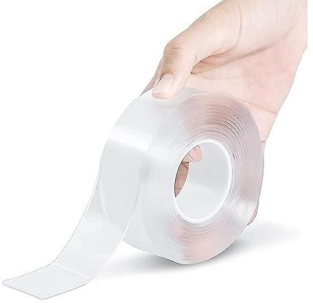 betensh 30m Nastro Biadesivo Extra Forte Trasparente Rimovibile Multifunzione Nano Potent Tape Lavabile Riutilizzabile Nastro Adesivo di Montaggio per Muro Tappeti Fotografici Interni ed Esterni