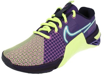 NIKE Metcon 8 AMP Womens Trainers DV1168 Sneakers Shoes (UK 5 US 7.5 EU 38.5, deep Purple Baltic Blue 500)