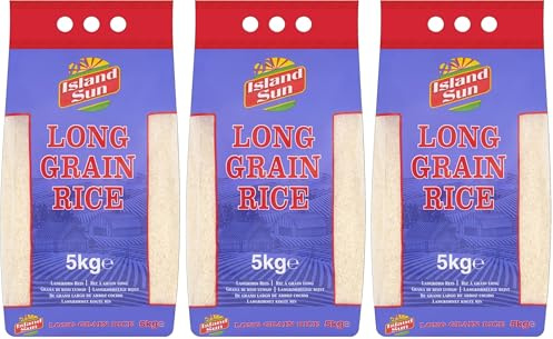 Island Sun Long Grain Rice, 5 Kg (Pack of 3)