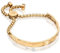 Abbott Lyon Gold Hammered Bangle - Women's Bracelet 18k Gold Plated Stainless Steel & Brass - Luxe Jewellery for Everyday Wear, Water-Resistant, Anti-Tarnish Coating, Adjustable Toggle Closure