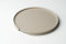 Siqual Design Rundes Metalltablett mit Reling, stilvoll & vielseitig für Servieren & Dekoration, Made in EU – Tablett LILO (Champagne Beige)