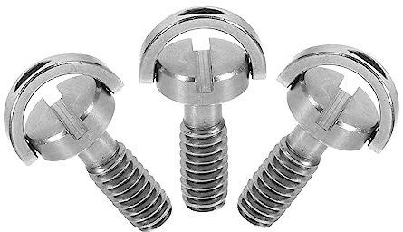 NUOBESTY Vis De Montage pour Appareil Photo 1/4 Lot De 3 Vis en Acier Inoxydable pour Trépied Accessoires Compatibles avec DSLR Installation Rapide Et Facile Photographes Et Amateurs Couleur Argentée