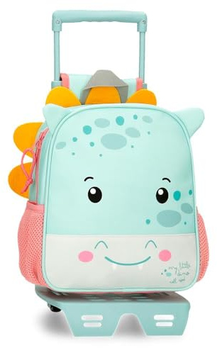 Roll Road Happy Mochila Infantil, Mochila Escolar, Fabricada en Poliéster, Bolsillos Laterales, Tirantes Anchos Ajustables, Asa Superior para colgarla, con Etiqueta de identificación para el Nombre