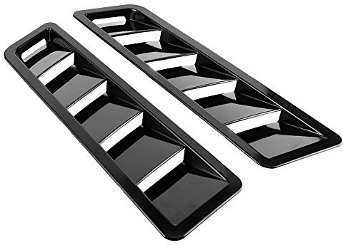 Zerodis 2 Pezzi Copertura Universale del Pannello di Aspirazione dell'Aria del Cofano dell'auto Copertura dello Sfiato di Raffreddamento in Plastica ABS per la Dissipazione del Calore del Motore